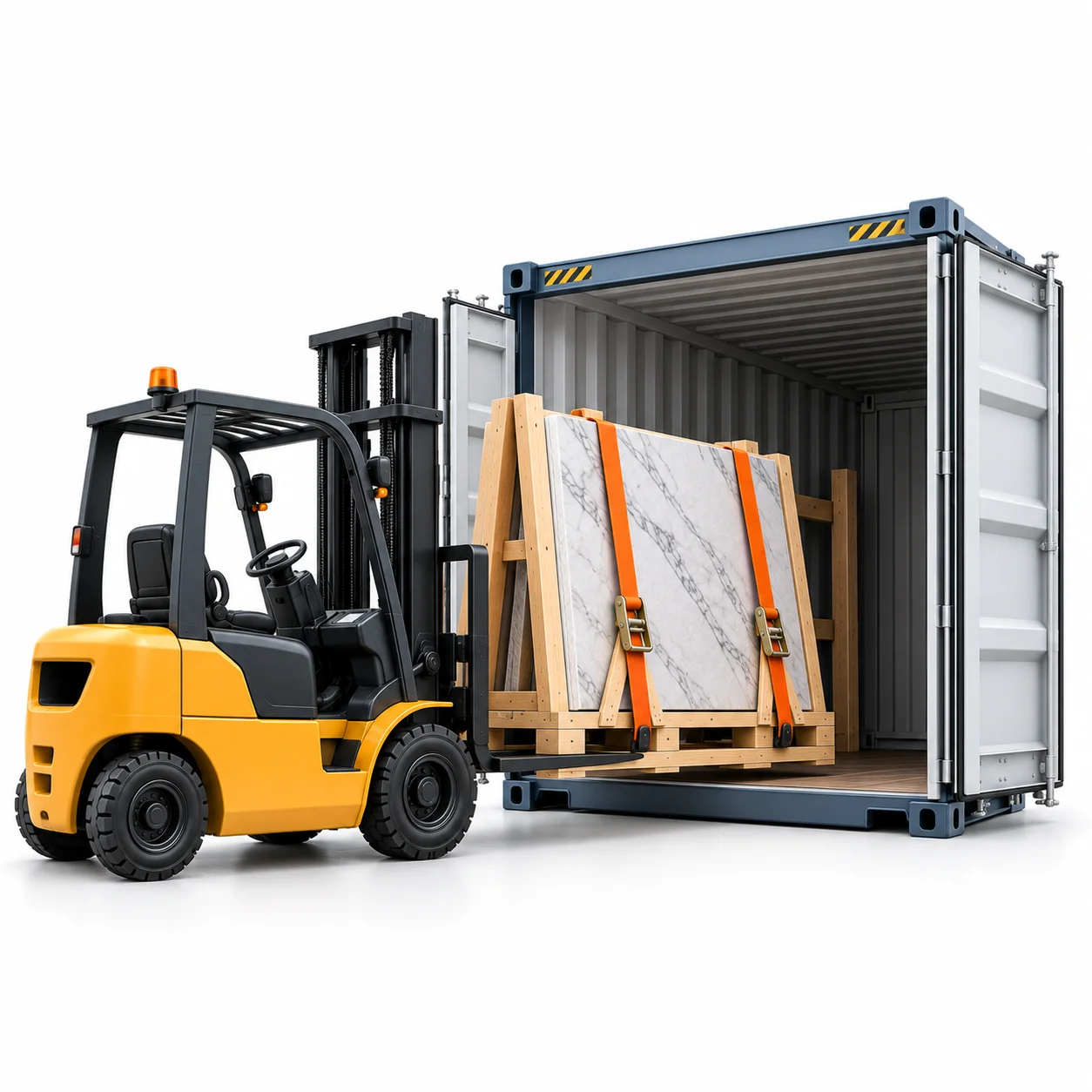 Stone Packing, Loading & Securing
