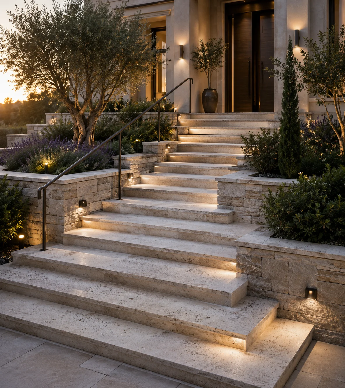 Outdoor Stone Steps
